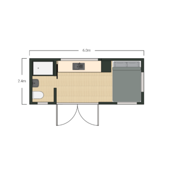 TINY HOUSE DIAGRAM & FLOORPLAN_2D FLOOR PLAN-2